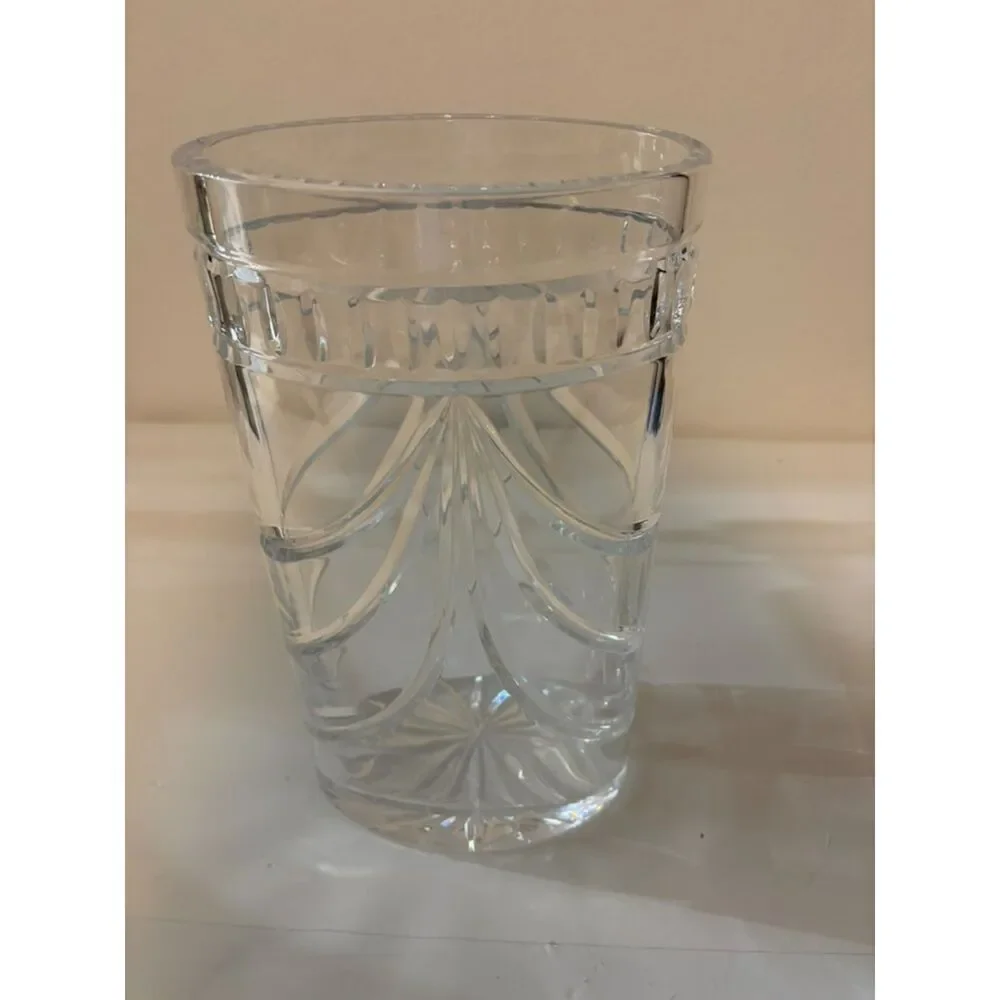 Waterford Crystal overture Oval Cut glass vase